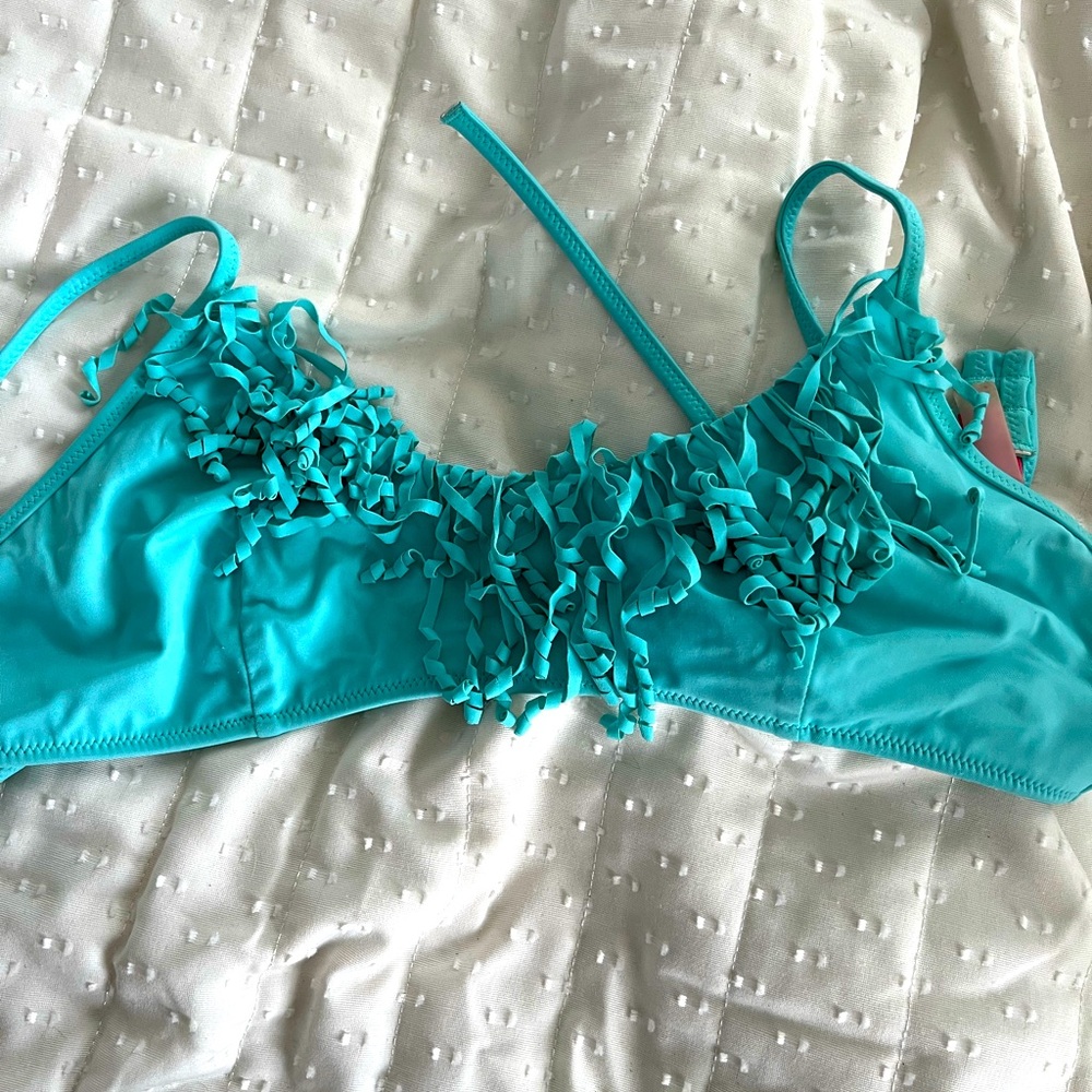 Victorias Secret Turquoise Bathing Suit Top. Med